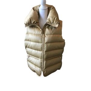 Lauren Ralph Lauren Women’s Quilted Down Satin Puffer Vest Gold. Size XL. NWOT